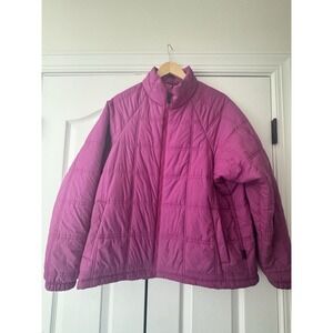 Patagonia Purple/Pink Jacket Women's Puffer Size Large Zip Quilted Athletic